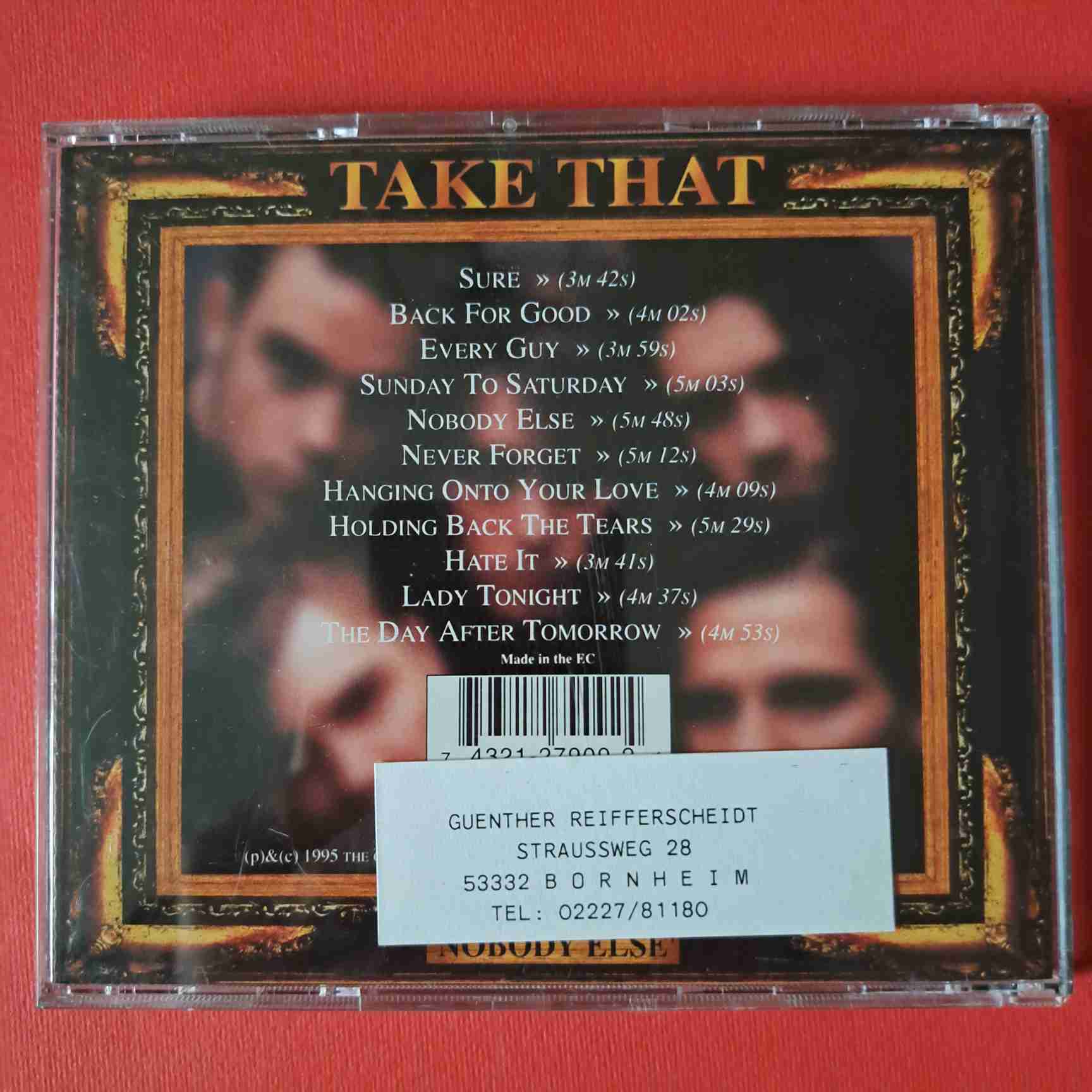 Take That – Nobody Else - CD audio (C2) - imagine 3