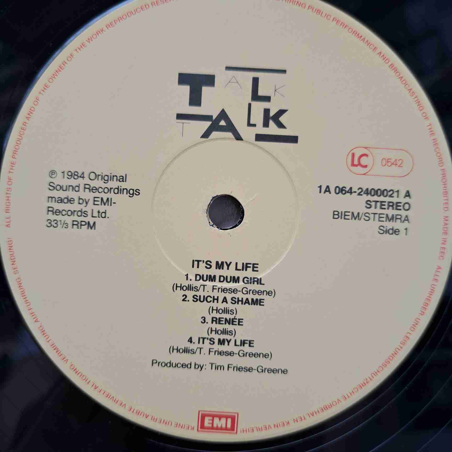 Talk Talk – It's My Life - Disc VINIL LP VG VG+ - imagine 2