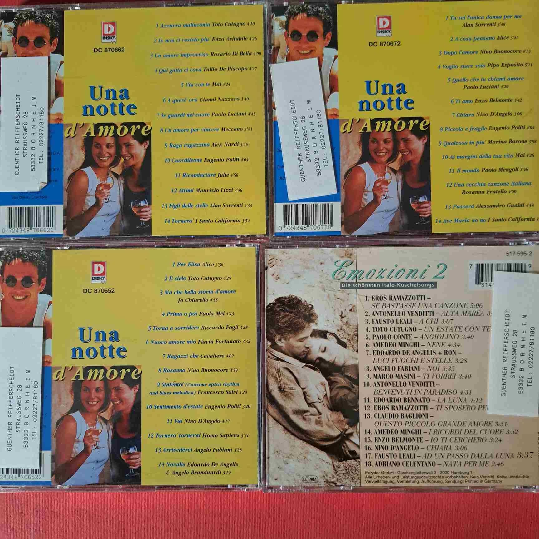 Una Notte d'Amore/ Emozioni 2 - 4CD audio (C2-14) - imagine 3