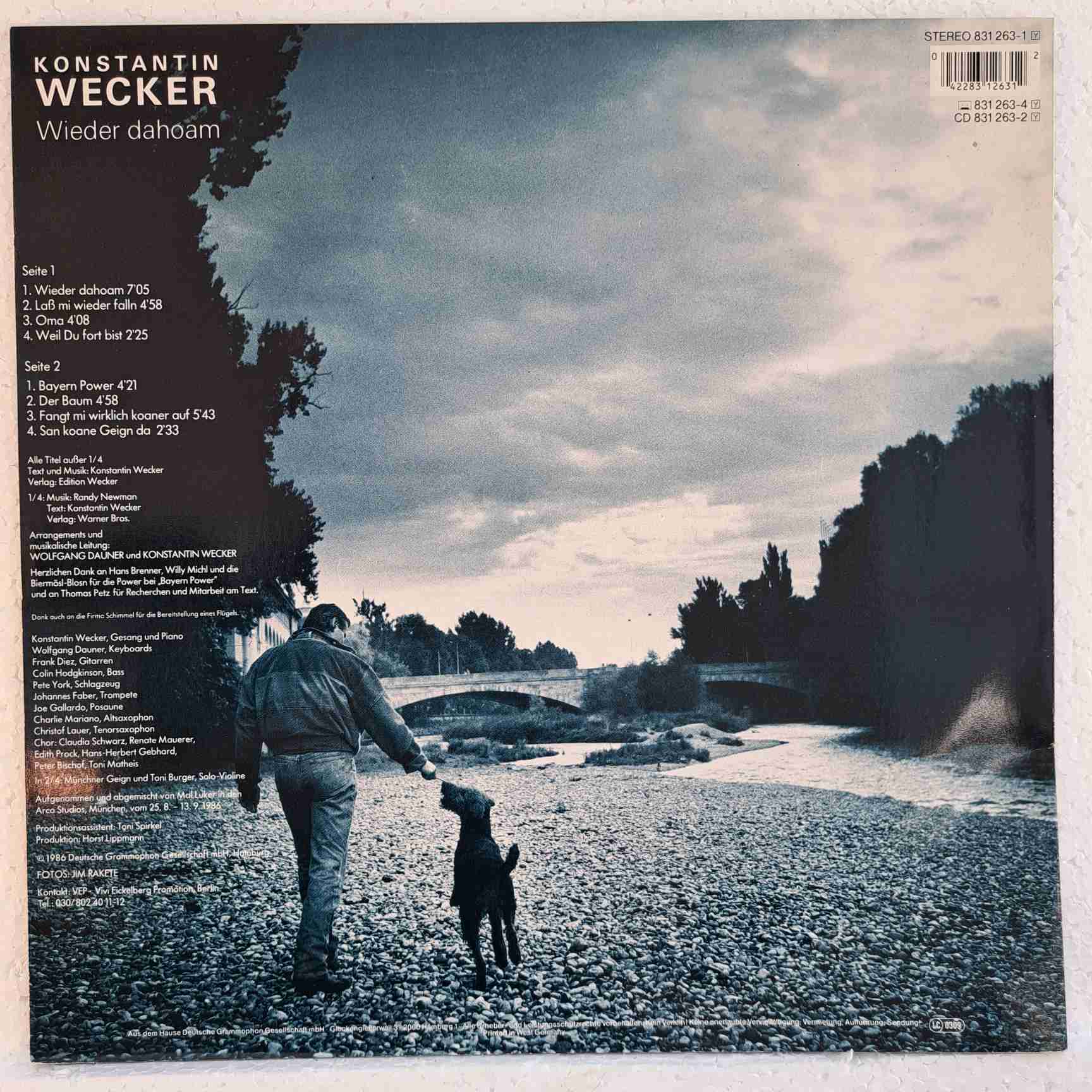 Konstantin Wecker – Wieder Dahoam - Disc VINIL LP VG+ - imagine 3