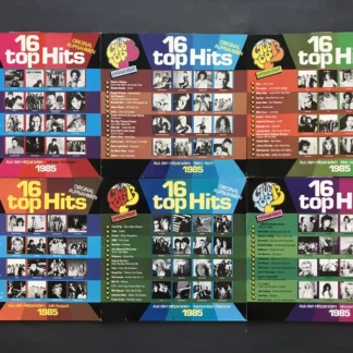 LOT 6 DISC Vinil LP VG+ 16 Top Hits 1985 - 96 melodii - Scorpions, Modern Talking, Bad Boys Blue, OMD, Sandra, Falco, Marillion