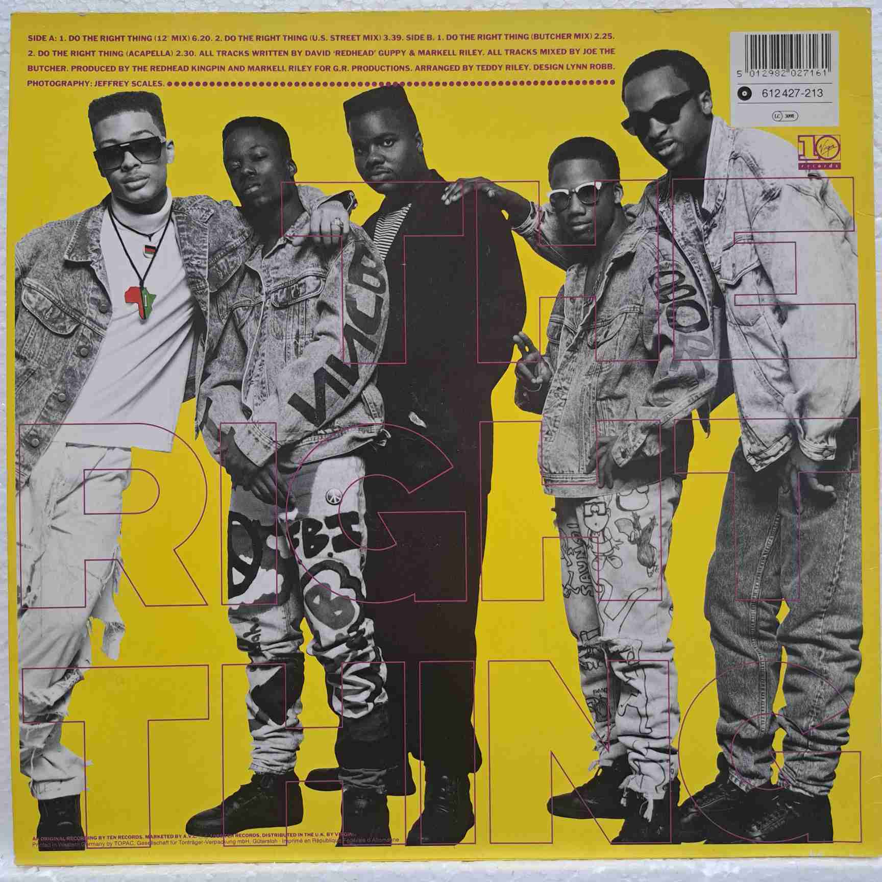 Redhead Kingpin And The F.B.I. – Do The Right Thing - Disc VINIL MAXI 45 RPM VG+ - imagine 2