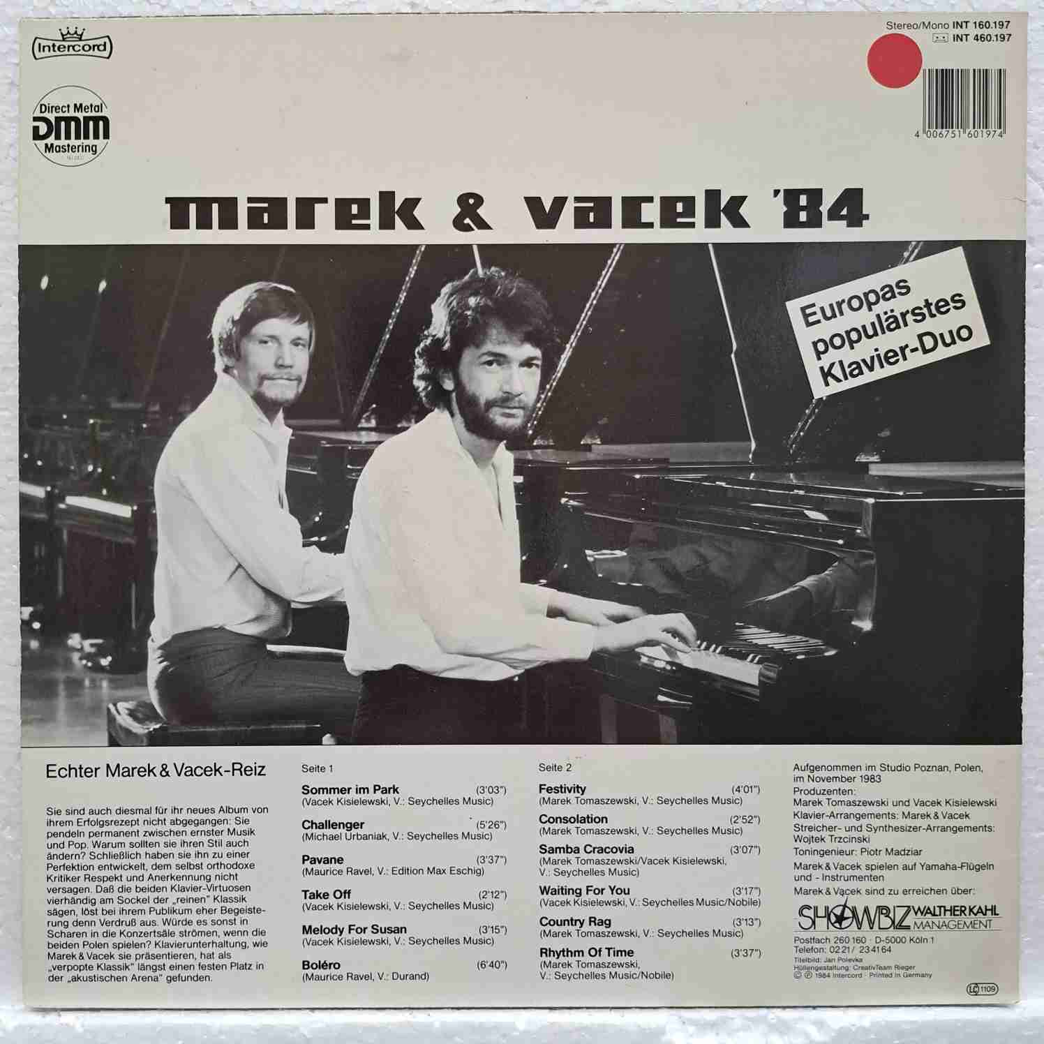 Marek & Vacek – Marek & Vacek '84 - Disc VINIL LP VG+ - imagine 3