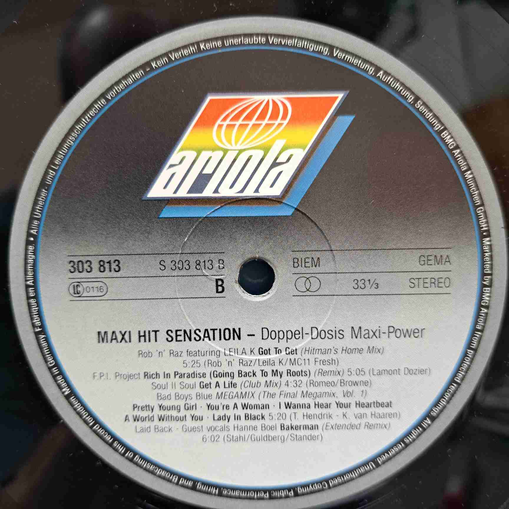 Maxi Hit Sensation - Milli Vanilli, Technotronic, Snap!, Soul II Soul, Lisa Stansfield - Disc VINIL 2LP VG+ - imagine 2
