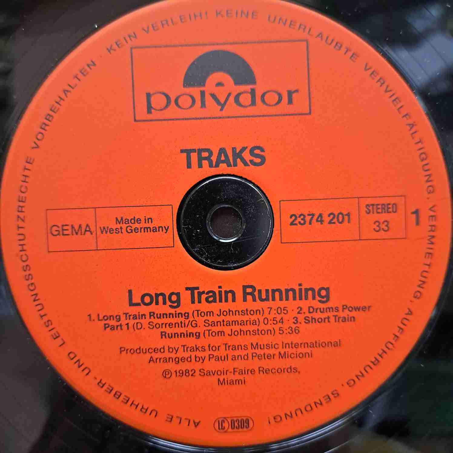 Traks – Long Train Running - Disc VINIL LP VG+ - imagine 2