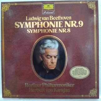 Ludwig van Beethoven  Berliner Philharmoniker, Herbert von Karajan – Symphonie Nr. 9 - Symphonie Nr. 8 - Disc VINIL 2LP VG VG+ (box2)