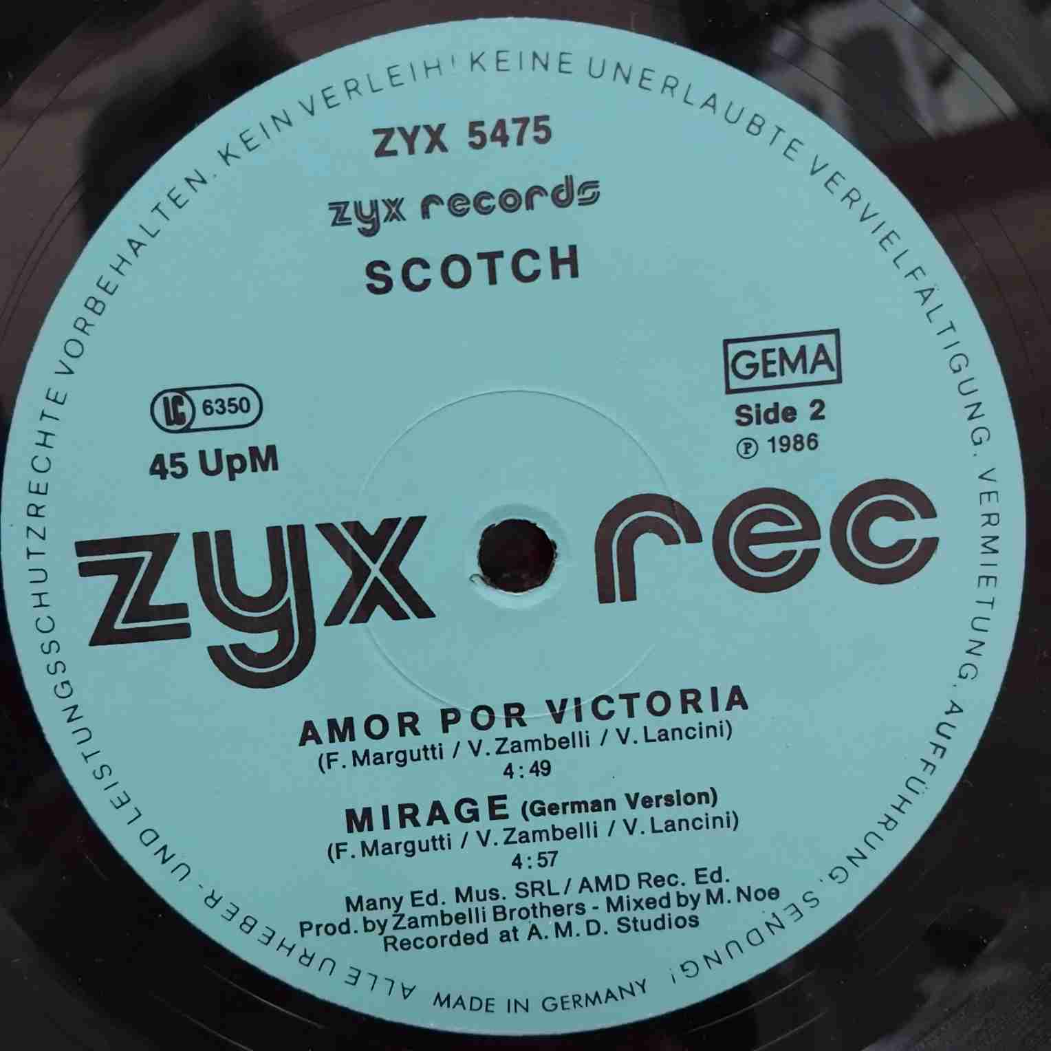 Scotch – Mirage - Disc VINIL MAXI 45 RPM VG VG+ (box2) - imagine 2