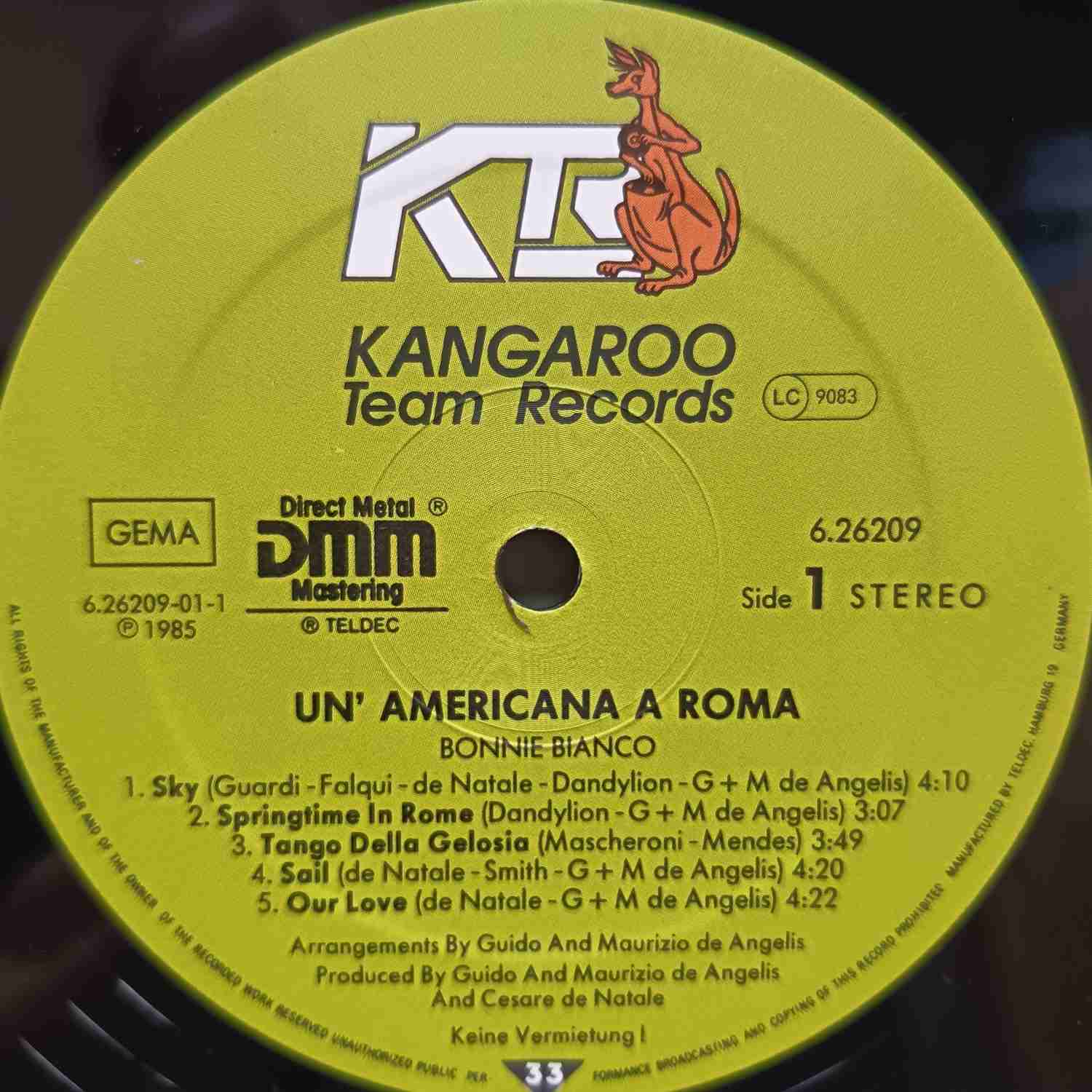 Bonnie Bianco – Un'Americana A Roma - Disc VINIL LP VG+ - imagine 2
