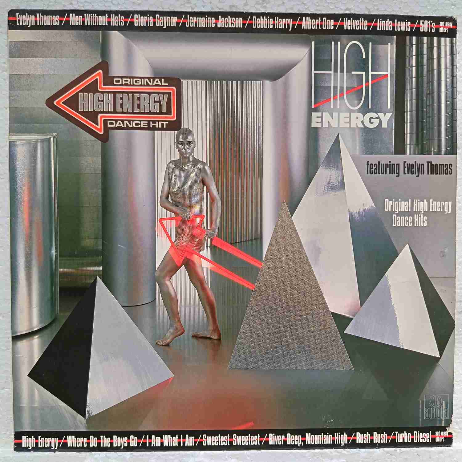 High Energy - Disc VINIL LP VG+ rosu transparent