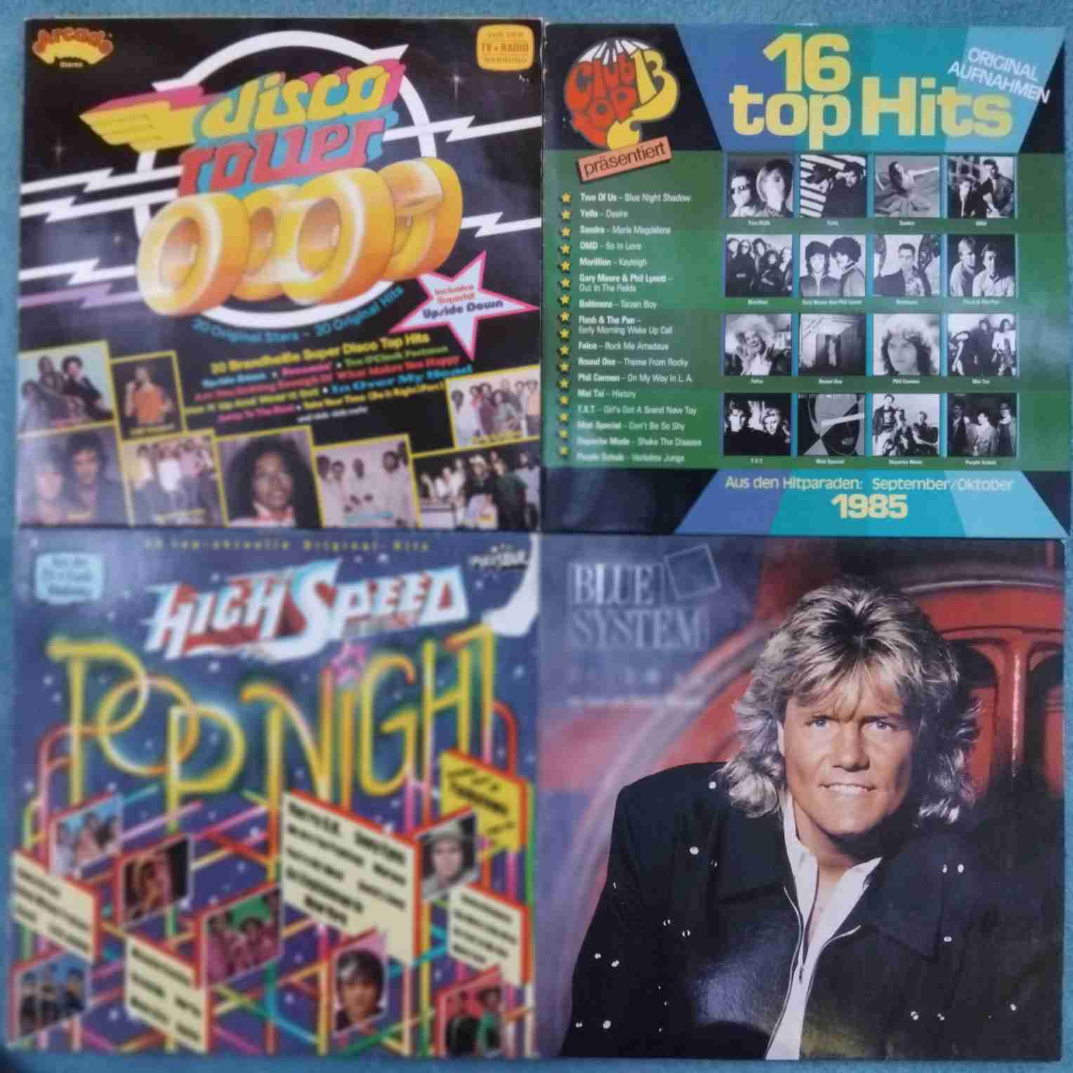 Blue System + 3 compilații pline de hituri - Disc VINIL 4LP VG+ (Sandra, Marillion, ABBA, Roxy Music, Genesis)