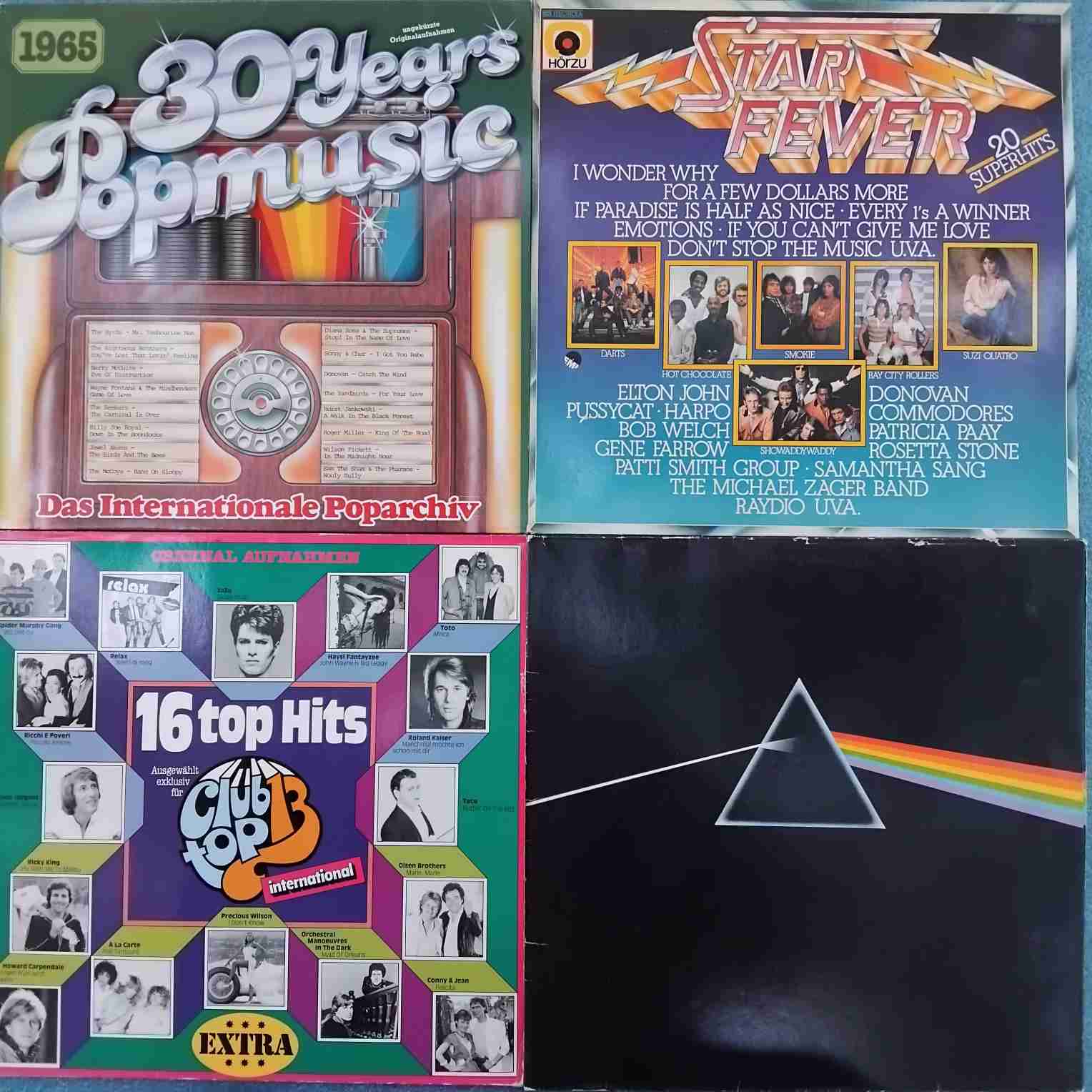 Pink Floyd + 3 compilatii pop, rock și disco - Disc VINIL 4LP VG+ (Smokie, Hot Chocolate, Elton John, Toto, Ricchi E Poveri)