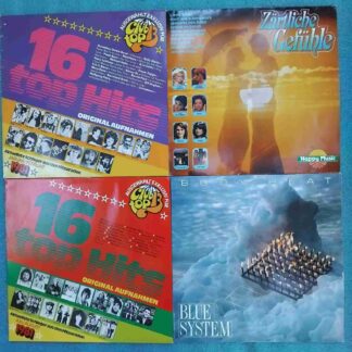 Blue System - Body Heat și 3 compilații pop/rock '80 - Disc VINIL 4LP VG+ (Frank Zappa, Boney M., Phil Collins, Trix)