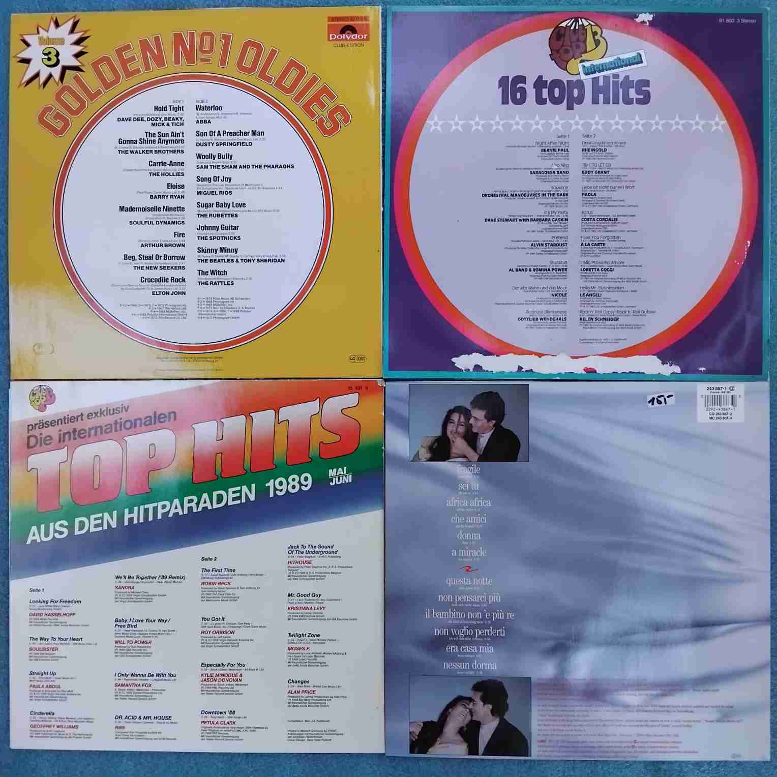 Al Bano & Romina Power și 3 compilații hituri de top - Disc VINIl 4LP VG+ (Sandra, Elton John, Roy Orbison, Paola, ABBA) - imagine 2