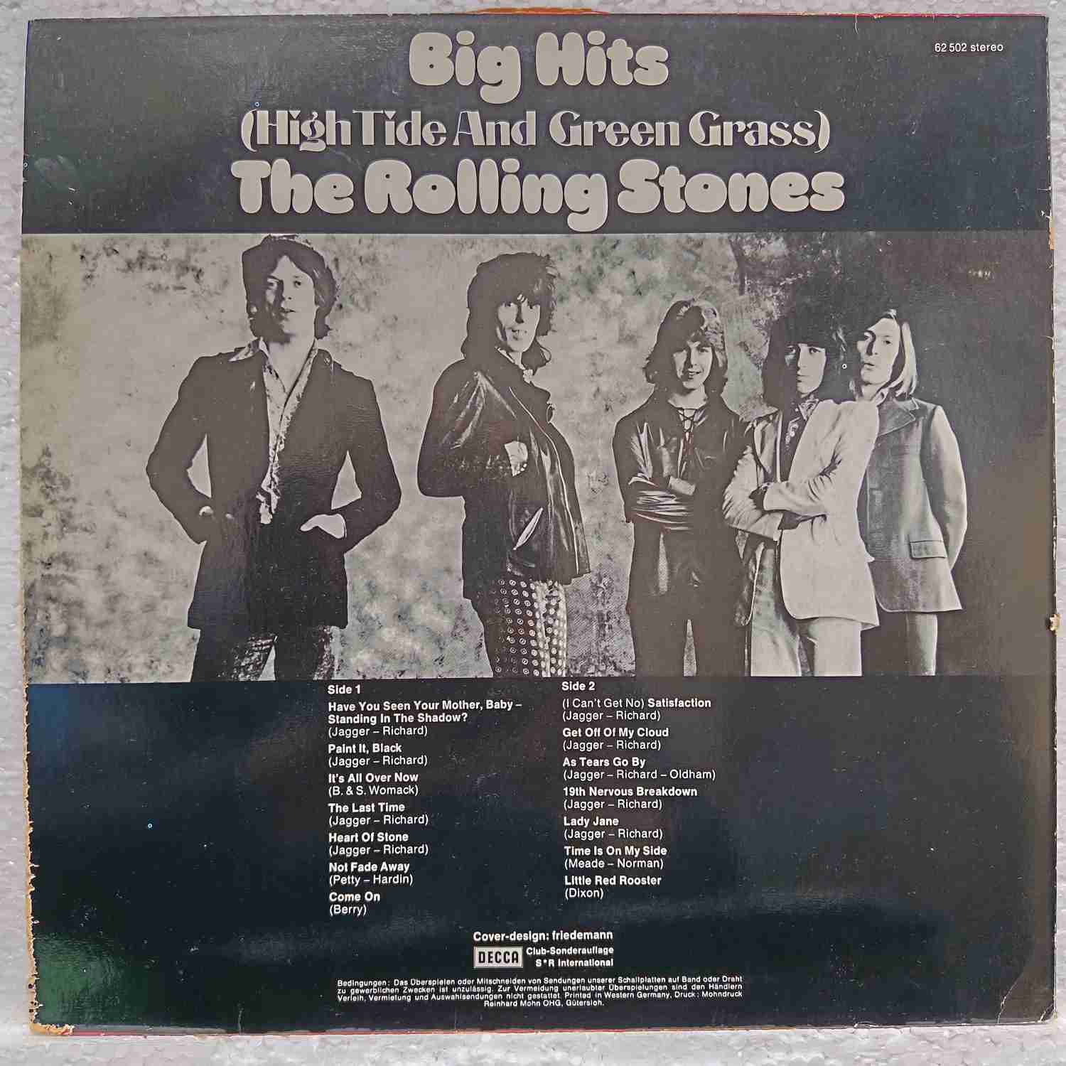 The Rolling Stones – Big Hits (High Tide And Green Grass) - Disc VINIL LP VG+ - imagine 3