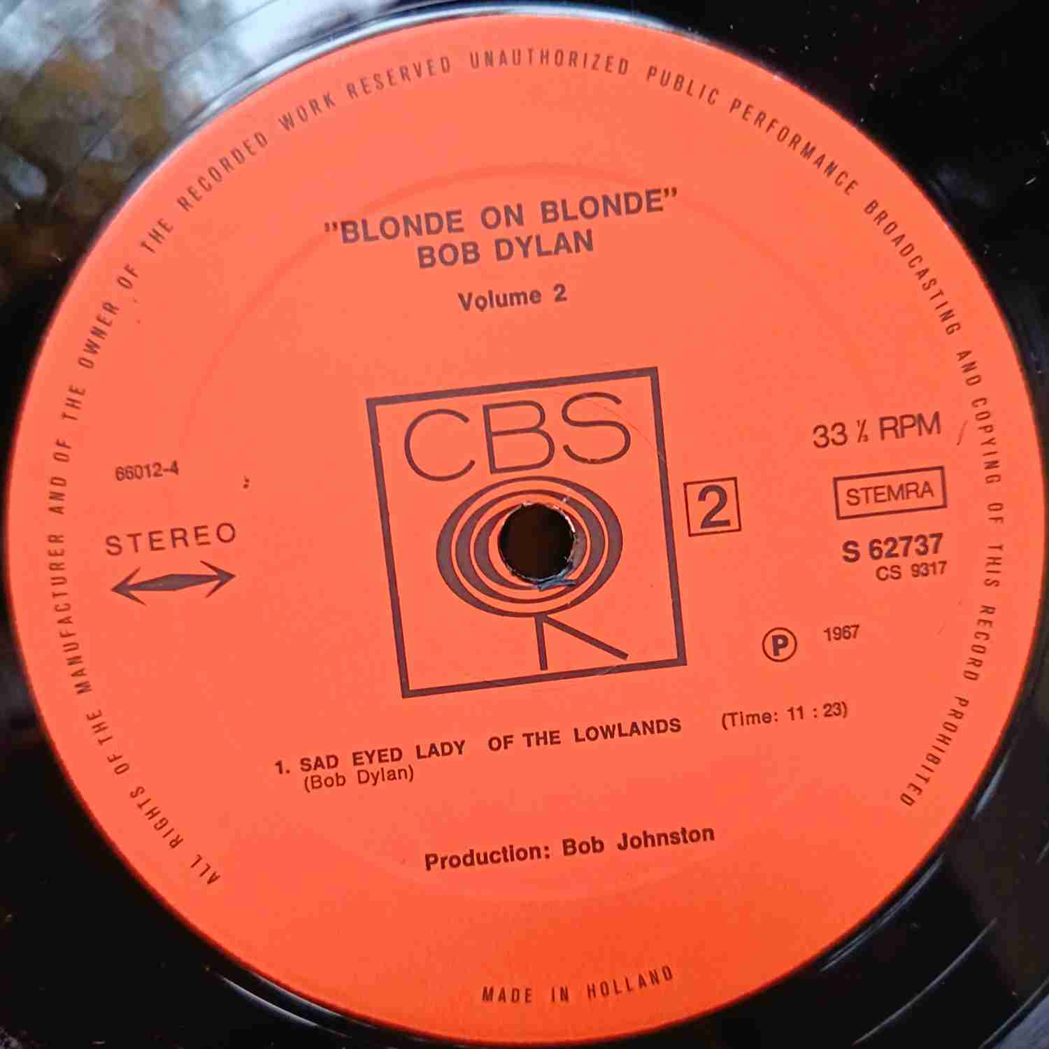 Bob Dylan – Blonde On Blonde Vol. 2 - Disc VINIL LP VG VG+ - imagine 2