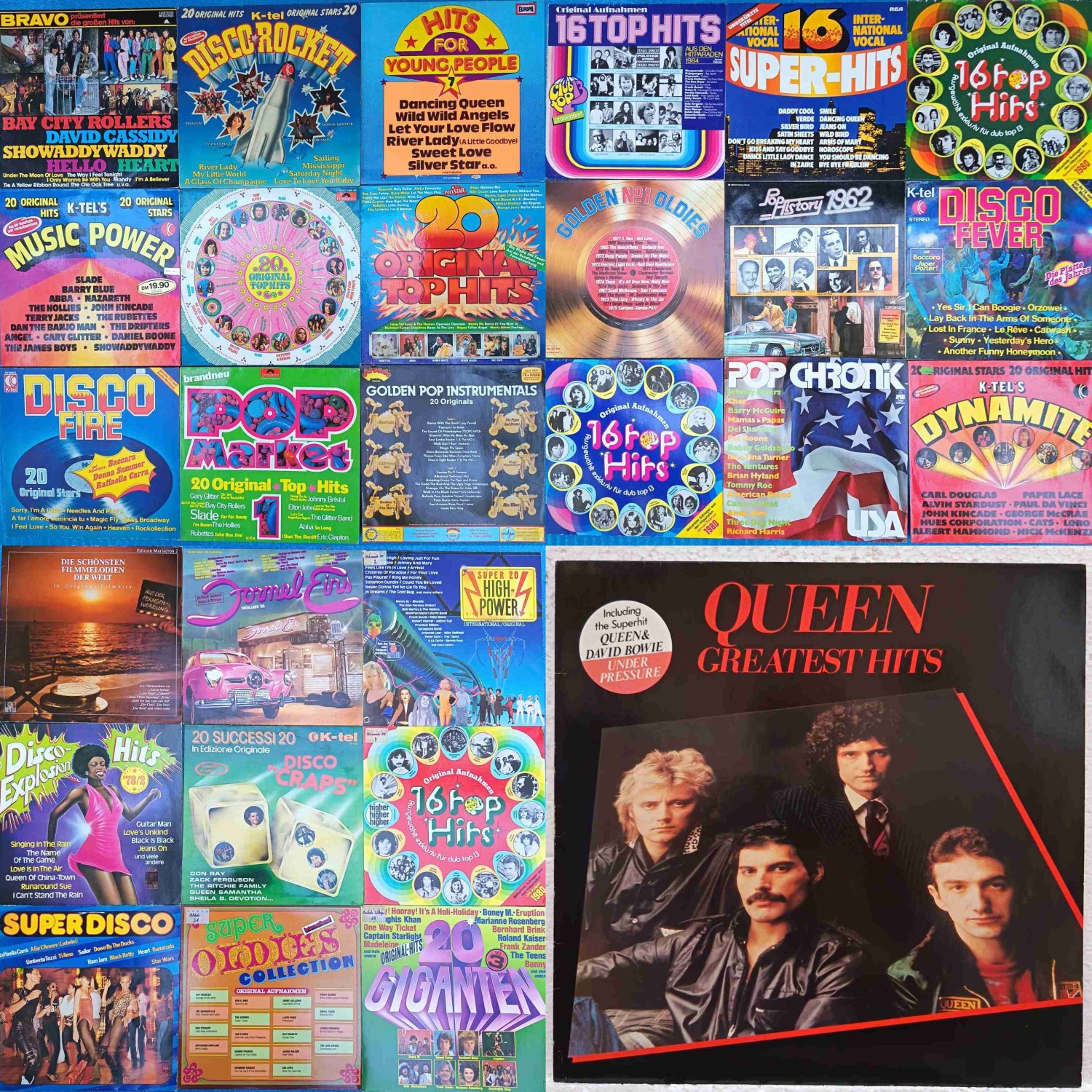 Queen – Greatest Hits + 3 Viniluri Surpriză – NU SE POT ALEGE – Discuri VINIL 4LP VG VG+