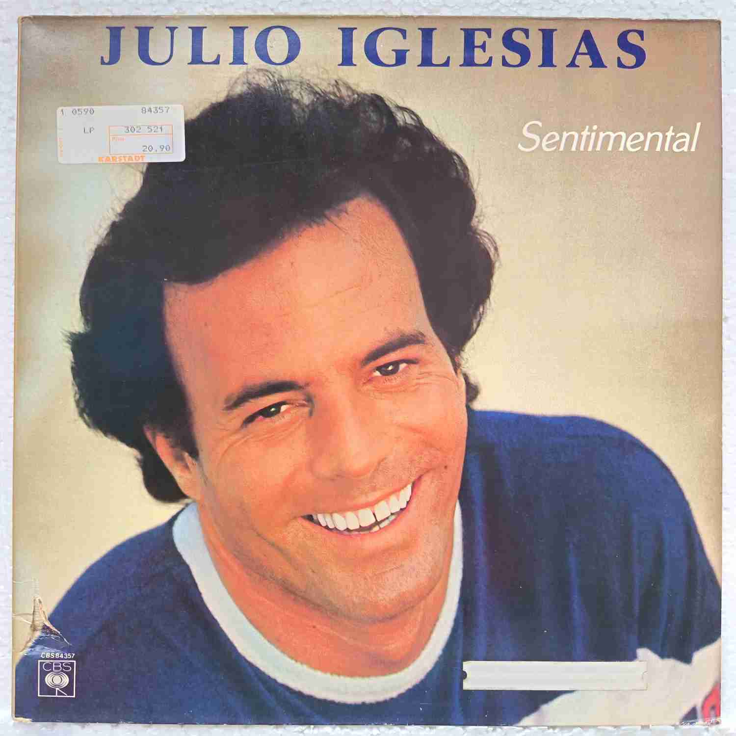Julio Iglesias – Sentimental - Disc VINIL LP VG VG+