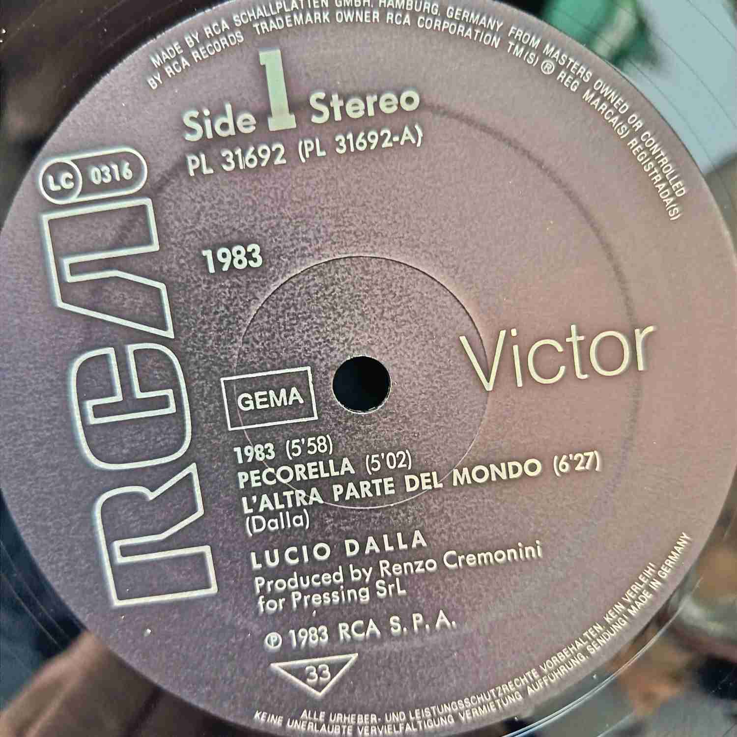 Lucio Dalla – 1983 - Disc VINIL LP EX SKUNOI - imagine 3
