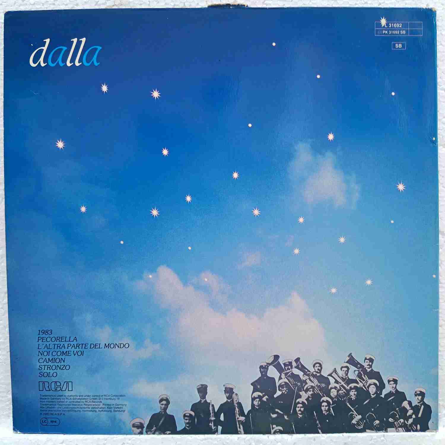 Lucio Dalla – 1983 - Disc VINIL LP EX SKUNOI - imagine 2