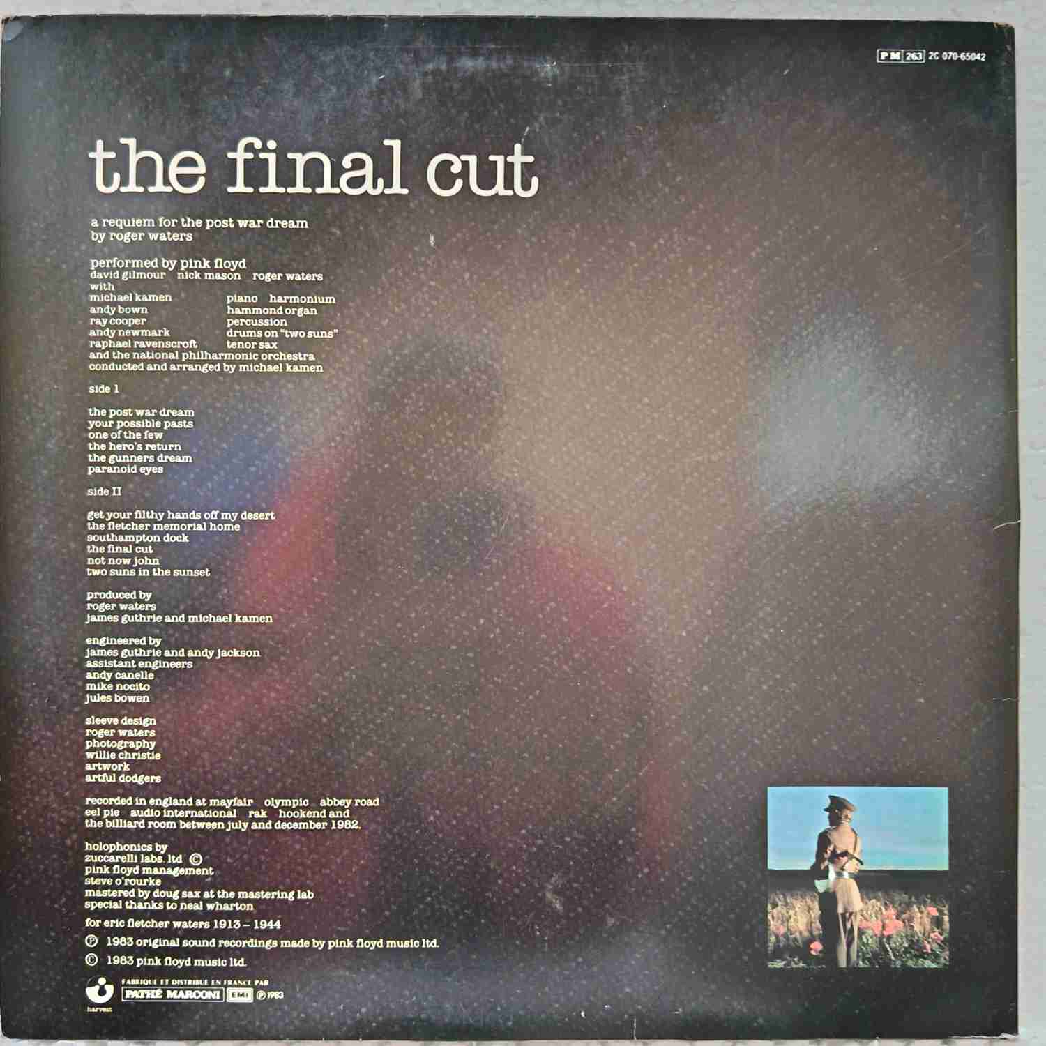 Pink Floyd – The Final Cut - Disc Vinil LP VG VG+ - imagine 2