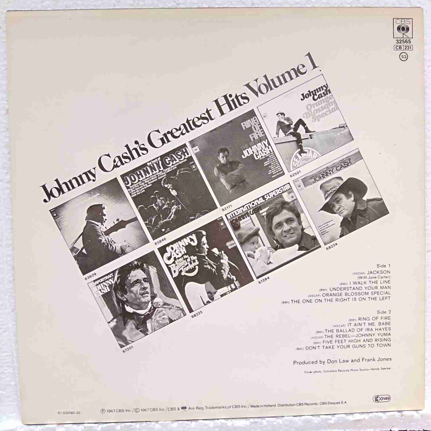 Johnny Cash – Johnny Cash's Greatest Hits Volume 1 - Disc VINIL LP VG+ - imagine 3