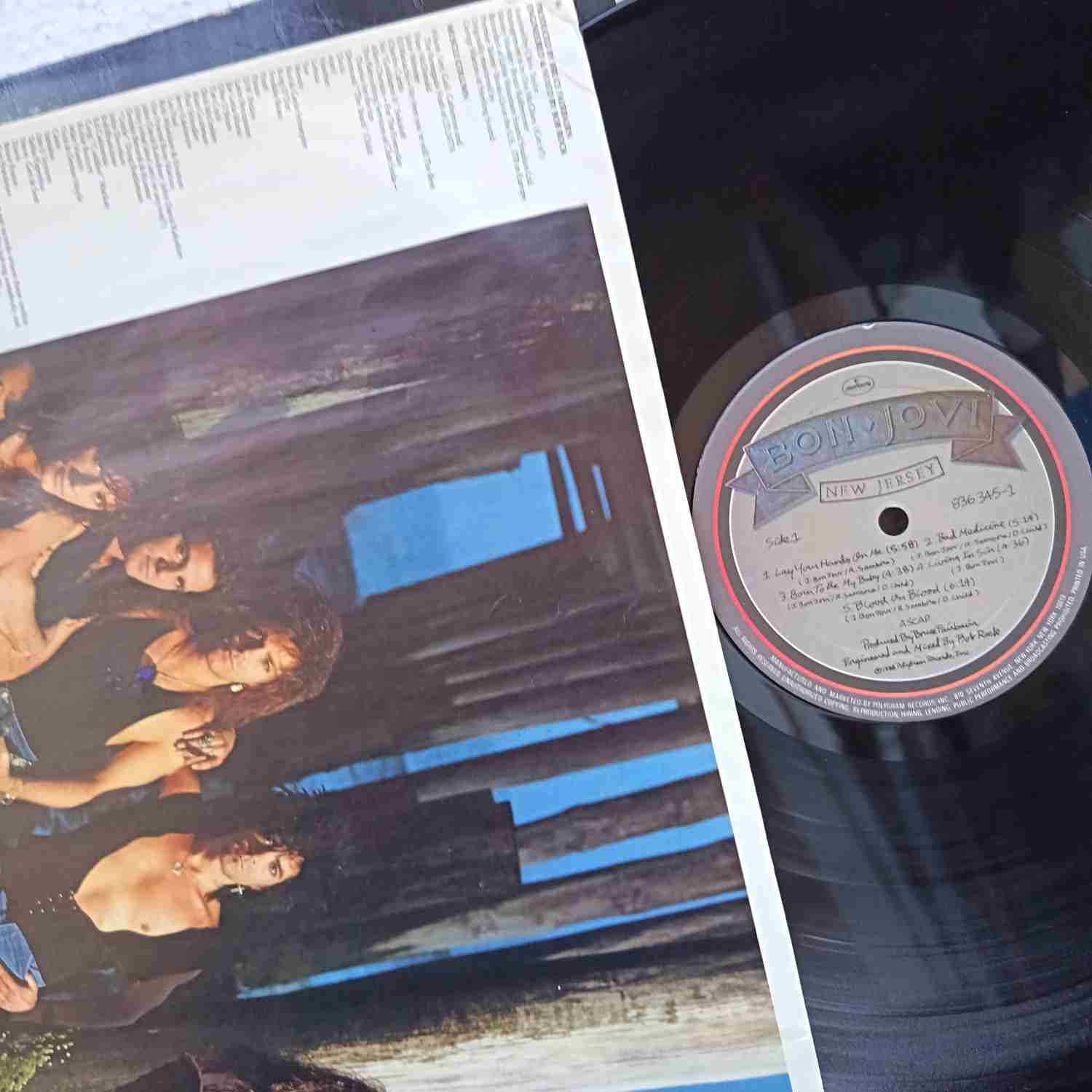 Bon Jovi – New Jersey Disc Vinil LP VG+ - imagine 3