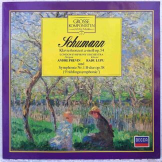 Schumann, London Symphony Orchestra, Andre Previn, Radu Lupu – Klavierkonzert A-moll Op. 54 Und Symphonie Nr. 1 B-dur Op. 38   - Disc Vinil  LP  EX