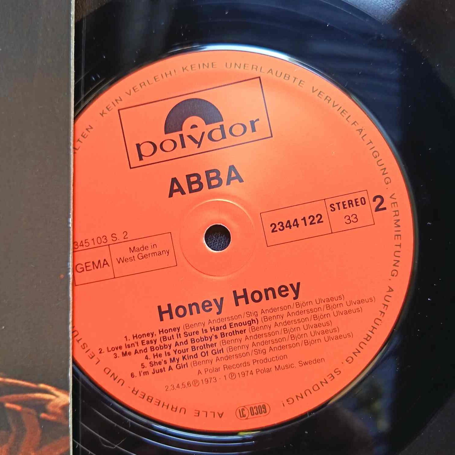 ABBA – Honey, Honey - Disc VINIL LP VG+ - imagine 2