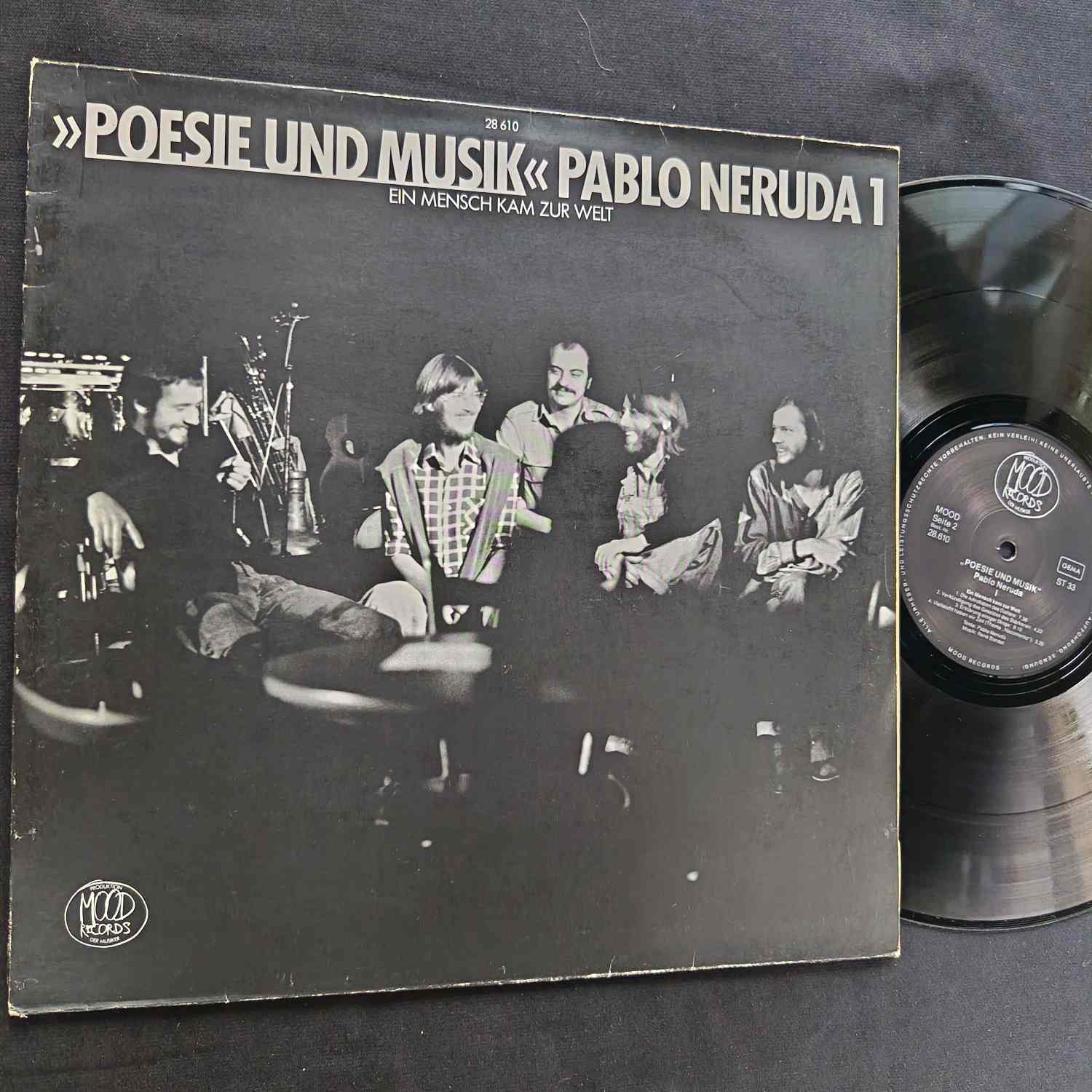 Poesie Und Musik – Pablo Neruda 1 - Ein Mensch Kam Zur Welt - Disc Vinil LP VG VG+