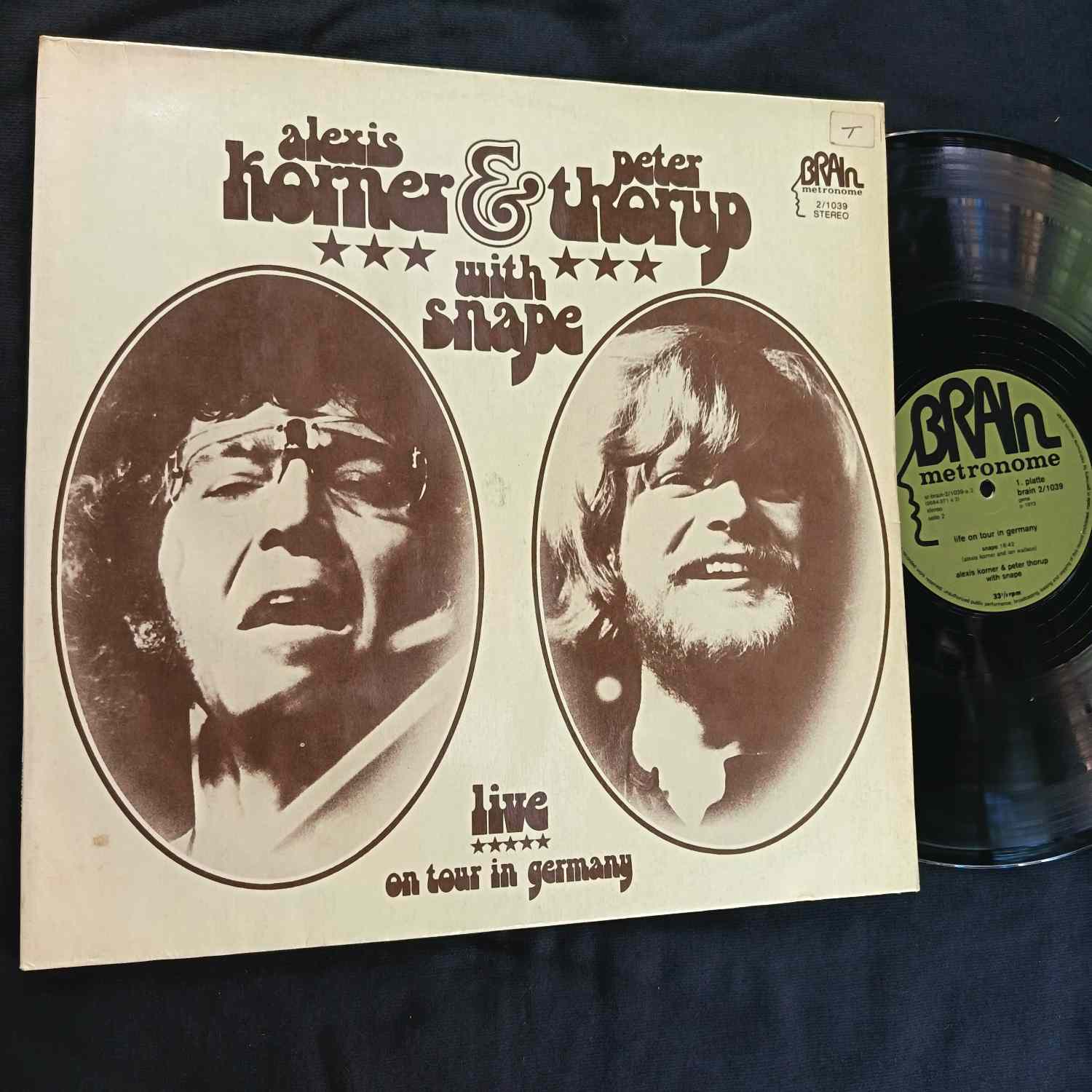 Alexis Korner & Peter Thorup With Snape – Live On Tour In Germany - Disc VINIL 2LP VG VG+