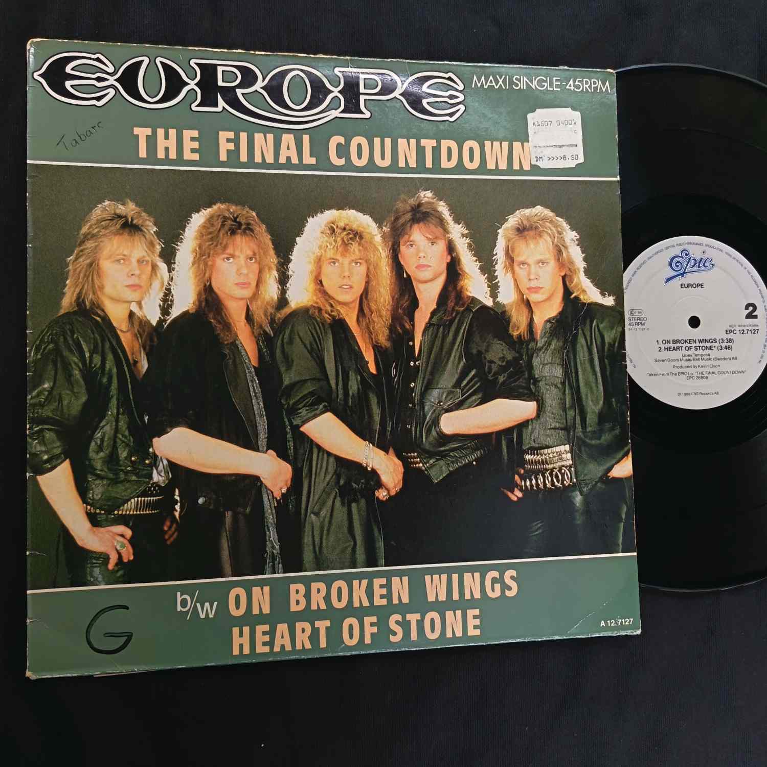 Europe – The Final Countdown - Disc VINIL MAXI 45 RPM VG VG+