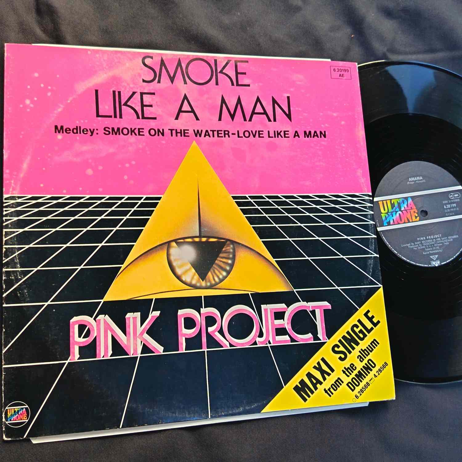 Pink Project – Smoke Like A Man - Disc VINIL MAXI 45 RPM VG+