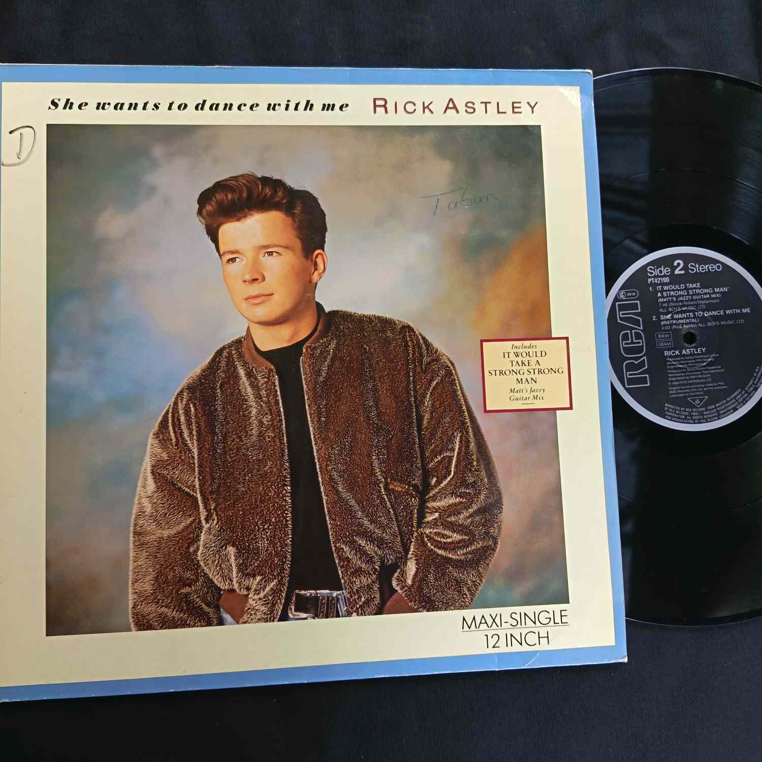 Rick Astley – She Wants To Dance With Me - Disc VINIL MAXI 45 RPM VG VG+