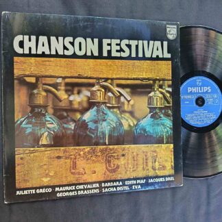 Chanson Festival - Edith Piaf, Jacques Brel, Juliette Gréco, Georges Brassens - Disc VINIL LP VG VG+