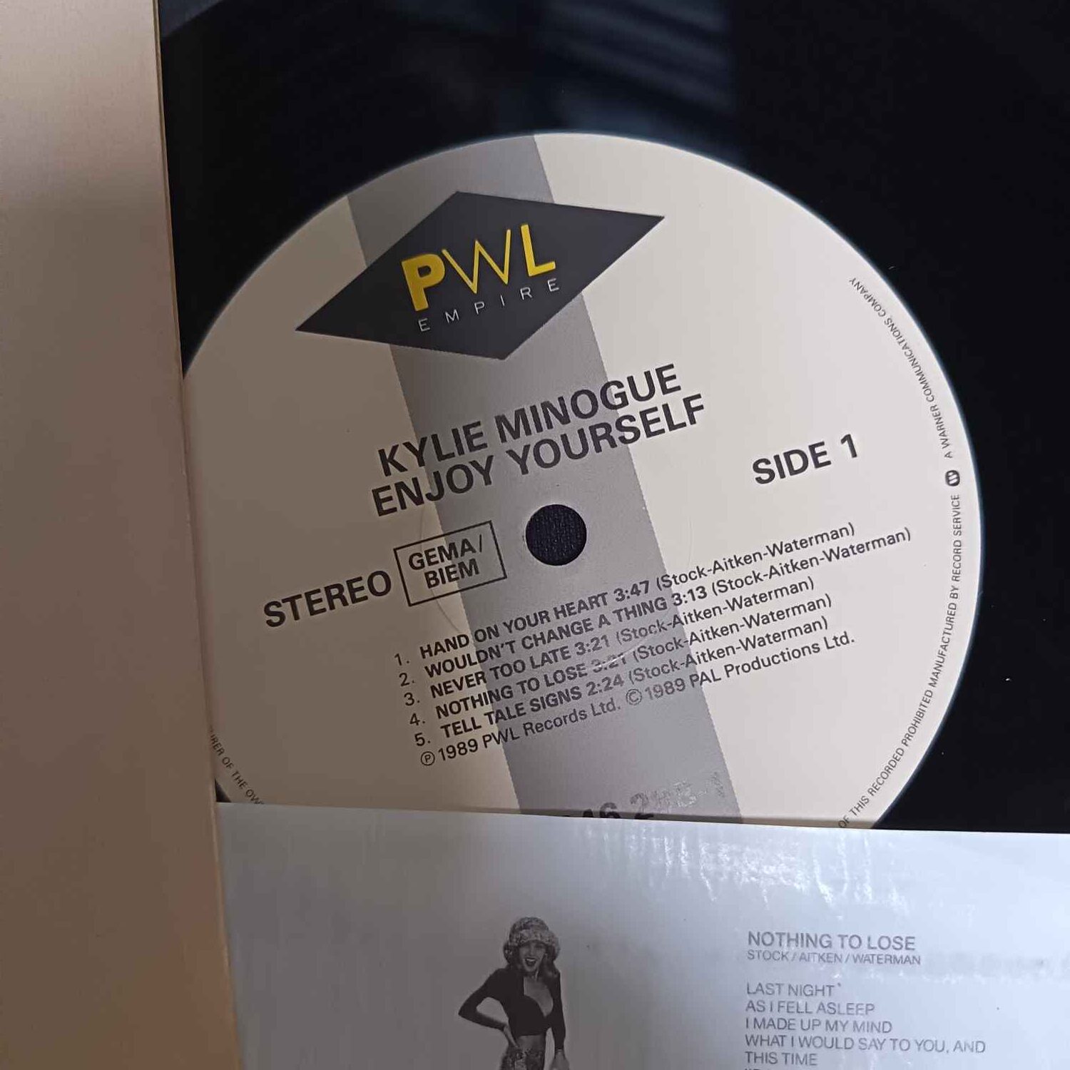 Kylie Minogue – Enjoy Yourself - Disc VINIL LP VG+ - imagine 2