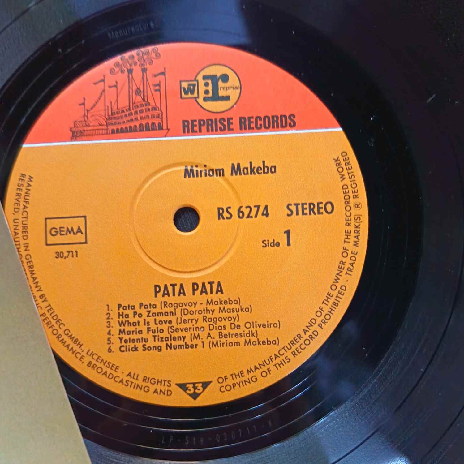 Miriam Makeba – Pata Pata - The Hit Sound Of Miriam Makeba - Disc VINIL LP VG VG+ - imagine 2