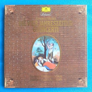 Antonio Vivaldi : Berliner Philharmoniker - Herbert von Karajan – Die Vier Jahreszeiten - 6 Concerti - Box Set - Disc VINIL 2LP VG+++  Deutsche Grammophon