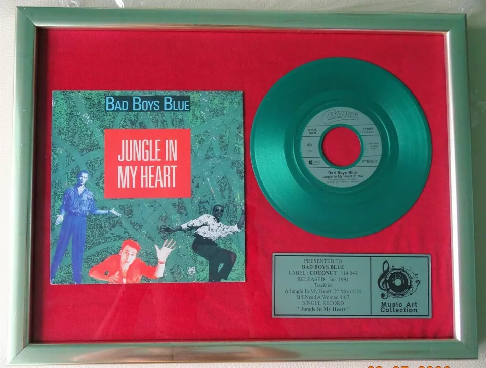 Bad Boys Blue – "Jungle in My Heart" Disc replică verde