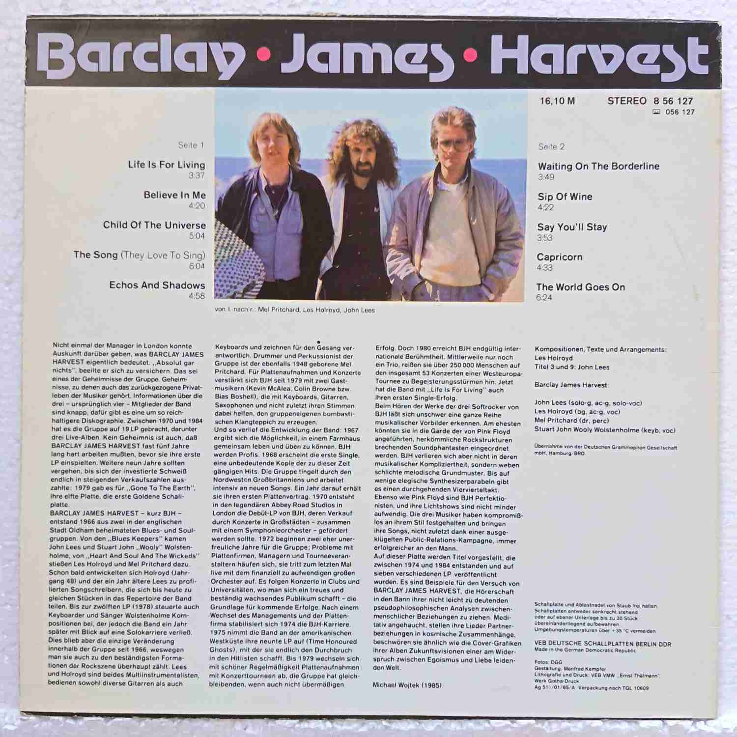 Barclay James Harvest – Barclay James Harvest - Disc VINIL LP VG+ - imagine 3