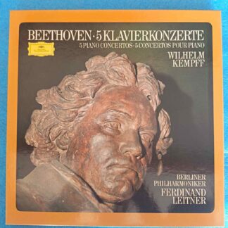 Beethoven – 5 Klavierkonzerte – Wilhelm Kempff, Berliner Philharmoniker - Box Set - Disc VINIL 4LP VG+++, 	Deutsche Grammophon