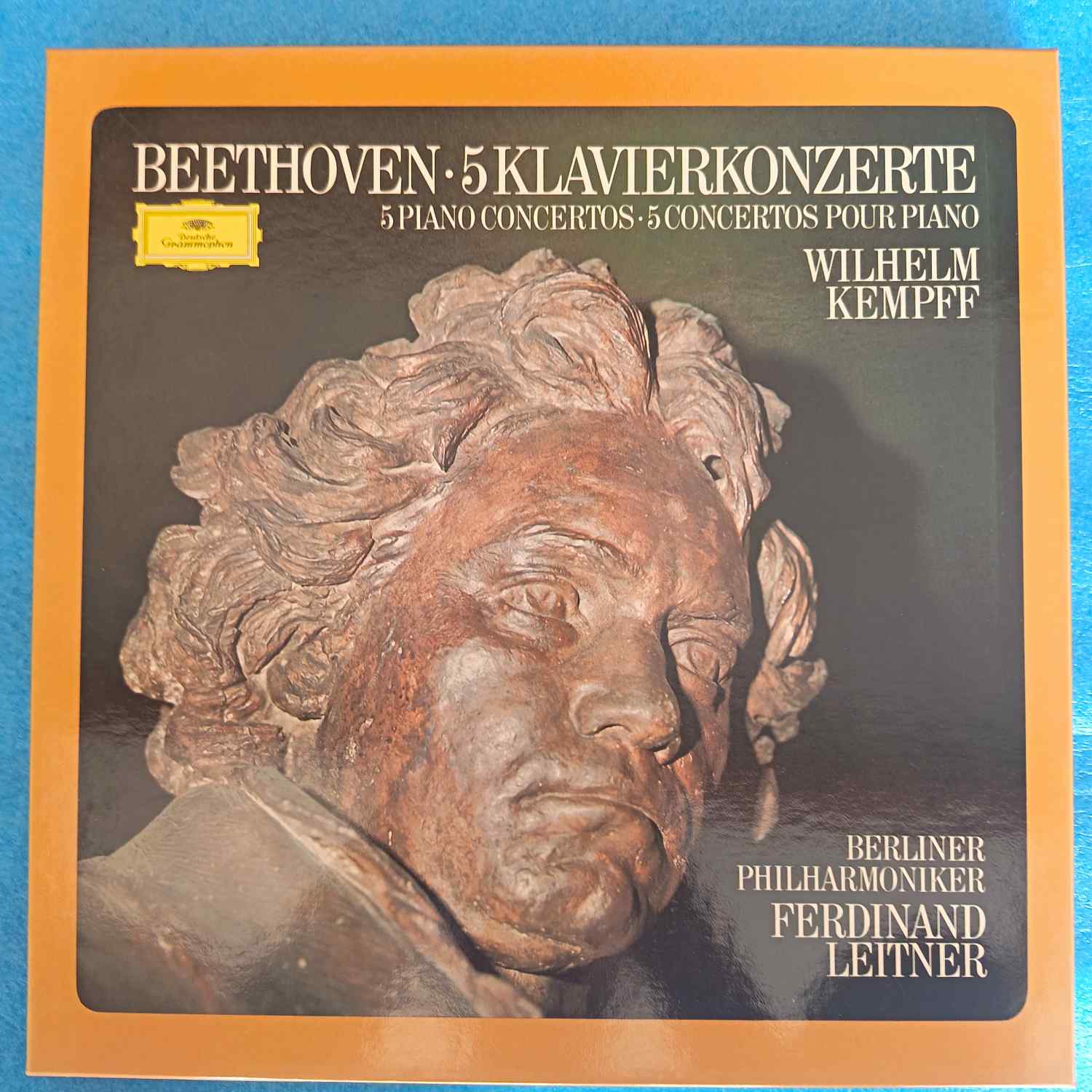 Beethoven – 5 Klavierkonzerte – Wilhelm Kempff, Berliner Philharmoniker - Box Set - Disc VINIL 4LP VG+++, Deutsche Grammophon