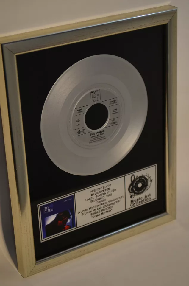 Blue System – "Under My Skin" Disc replică argintiu - imagine 2