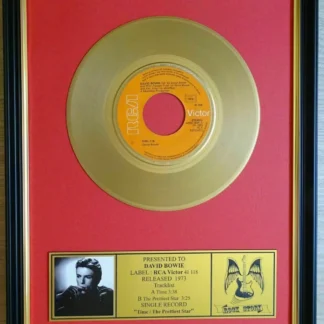 David Bowie – "Time" / "The Prettiest Star" Disc replică auriu