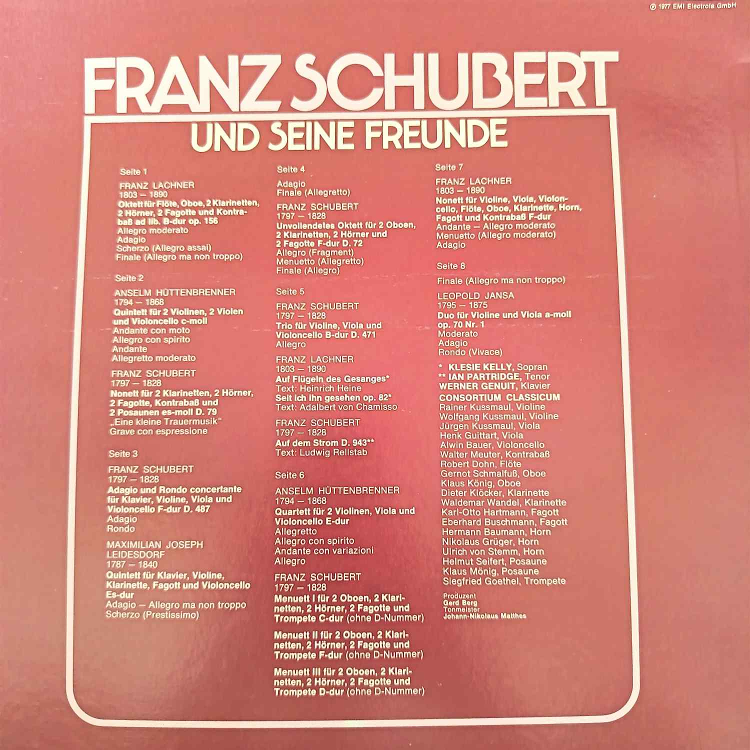 Franz Schubert, Consortium Classicum – Und Seine Freunde - Box Set - Disc VINIL 4LP VG+++ - imagine 3