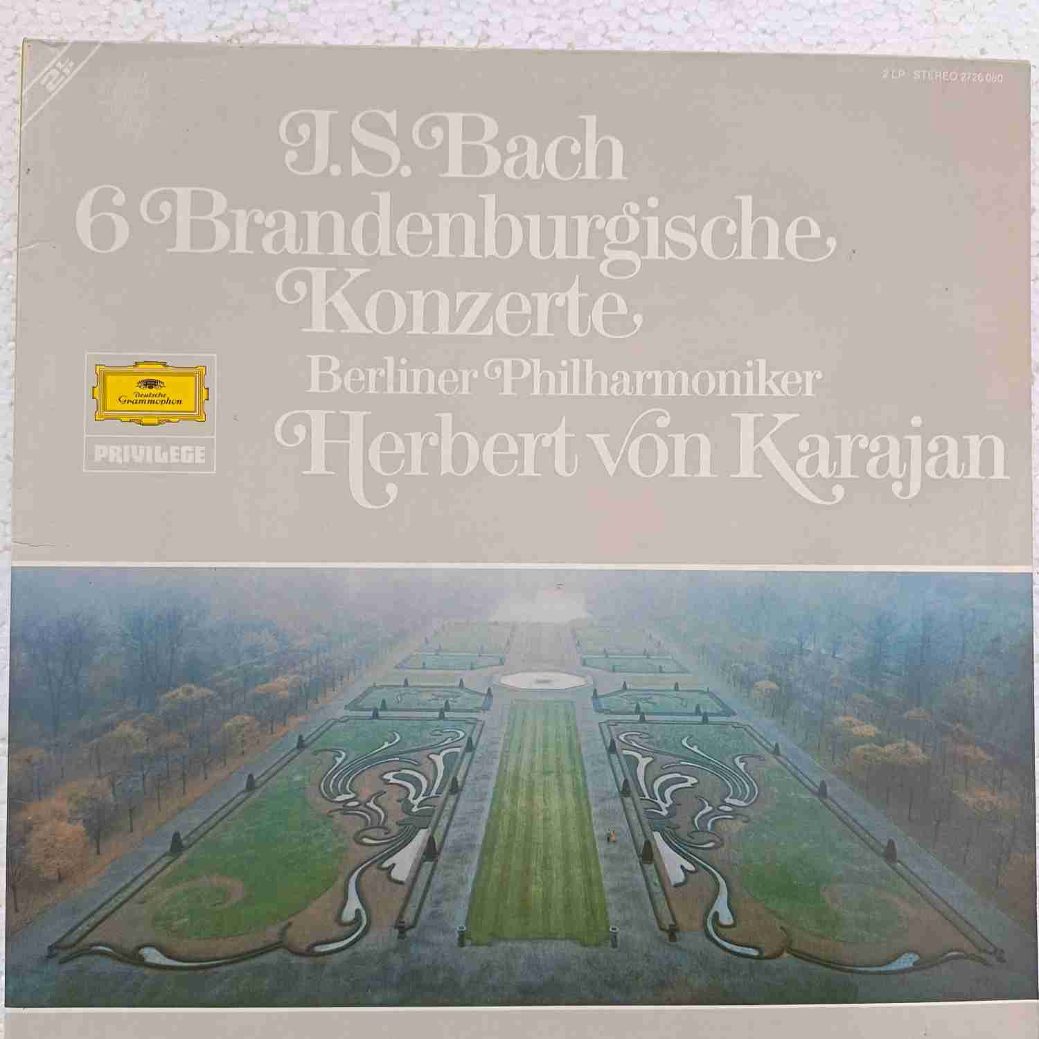 J.S. Bach, Berlin Philharmonic Orchestra, Herbert Von Karajan – J.S. Bach 6 Concertos - Disc VINIL 2LP VG+ (Deutsche Grammophon)