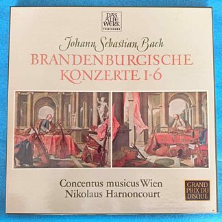 Johann Sebastian Bach – Brandenburgische Konzerte 1-6 – Concentus Musicus  - Box Set - Disc VINIL 2LP VG+++