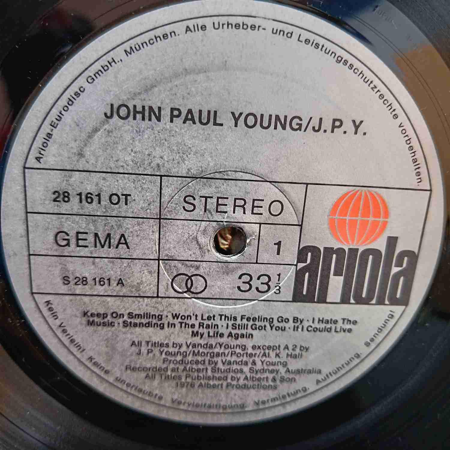 John Paul Young – J.P.Y. - Disc VINIL LP VG+ - imagine 2
