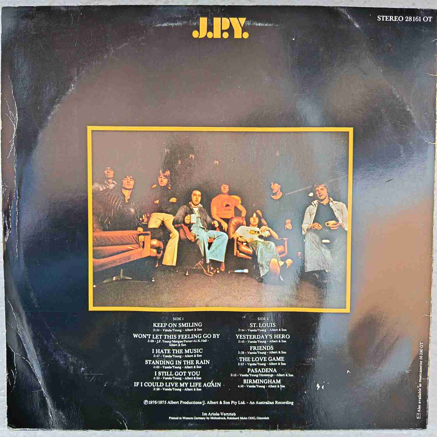 John Paul Young – J.P.Y. - Disc VINIL LP VG+ - imagine 3