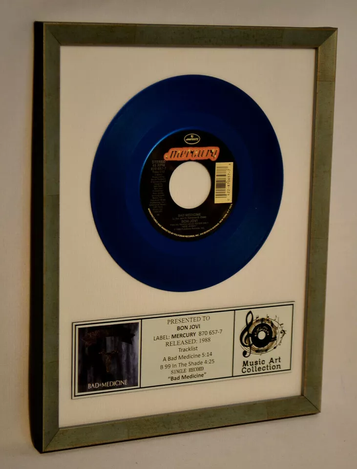 Jon Bon Jovi – "Bad Medicine" Disc replică auriu