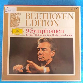 Beethoven – 9 Symphonien – Herbert von Karajan, Berliner Philharmoniker - Box Set - Disc VINIL 8LP VG+++ , Deutsche Grammophon
